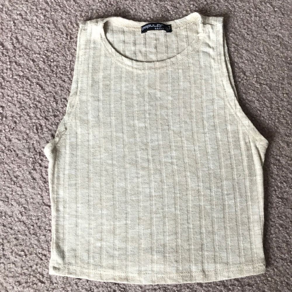 Rubbed crop top